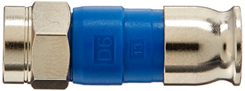 PPC BELDEN SNSD6 Blue RG6 Snap-N-Seal Compression Connectors 50-Pack
