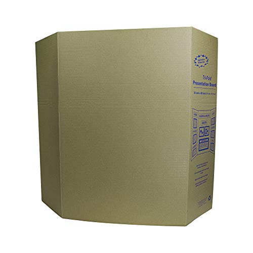 Black Trifold Presentation Board 36" X 48 Display Exhibition Board Lightweight And Portable With Smooth Surface Great For Presentations (Pack Of 2) - By Emraw #TOP1