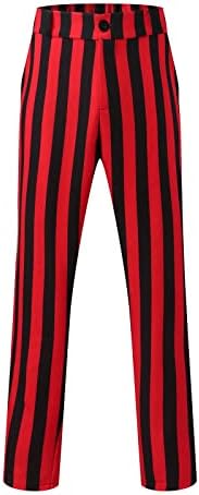 Pak broek jogging stijl heren: zwart wit gestreepte broek heren - slim