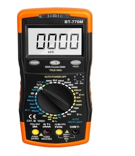 Multimètre numérique testeur de tension NCV et diode BT-770HC-APP pour dépannage électrique