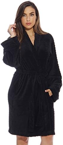 Just Love Kimono Robe Bath Robes for Women 6312-Black-XL