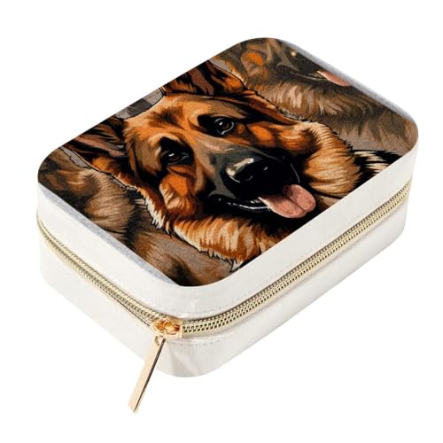Boîte à bijoux Collie spacieuse pour bagues et boucles d'oreilles - 2