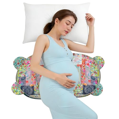 Image of Pregnancy Pillow for Sleeping,Maternity Pillow with Cooling,Maternity Support for Back and Hip Relief,Soft and Comfortable Wedge Pregnancy Pillows Side Sleeping Support for Belly with Removable Cover