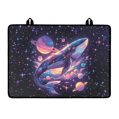 Image of Whale Galaxy Silicone Electric Stove Top Cover Mat 29'' x 21'' Ceramic Stove top Cover, Heat Resistant Glass Cooktop Protector Flat RV Range Stovetop Protector Home Kitchen Decor
