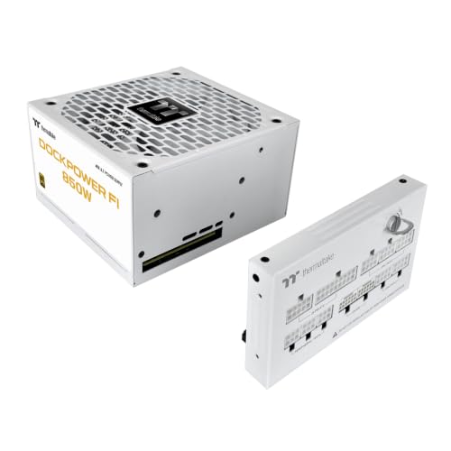 Image of Thermaltake Dockpower FI Snow 850W ATX 3.1 Modular 80+ Gold Power Supply