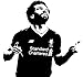 Produktbild Wandtattoo Mohamed Salah Fußballer Vinyl Aufkleber Wandbild Liverpool Fußball Tapete Wohnkultur Schlafzimmer Kunst Poster 57X62 Cm
