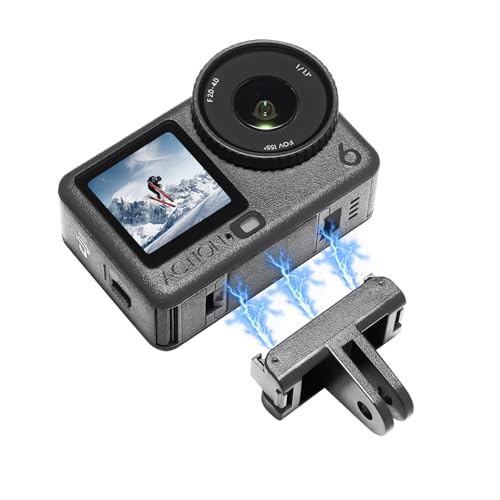 Image of ADOFYS Magnetic Quick Release Adapter Mount for DJI Osmo Action 6 /Osmo Nano, Hyper Magnetic Force&Metal Latches, Adapter Base for DJI Osmo Action 6 /Osmo Nano Accessories