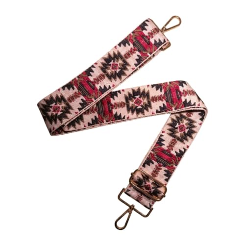 Image of Flower Purse Strap Replacement Embroidery Crossbody Shoulder Strap for Handbag Canvas Purse Extender Accessories