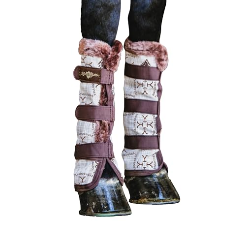 Image of Kensington Protective Products Horse Fly Boots - Fleece Trimmed - Stay-Up Technology - Protection from Insect Bites and UV Rays - Sold in Pairs (2 Boots)
