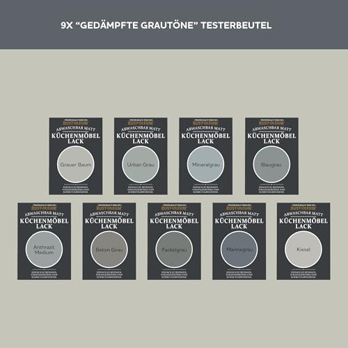 Rust-Oleum Küchenschränke Testerbox- Gedämpfte Grautöne - Matt