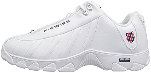 K-Swiss Men's ST329 CMF Sneaker, White/Navy/Red, 10 M | Image 7