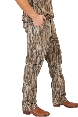 Realtree Men's Camo Hunting Pants, Mid Rise, Durable Cargo Pants with 6-Pocket, Regular Fit, Men's Outdoor Pants3