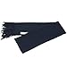 Alpine Swiss Winter Scarf Soft Elegant Fashion Wrap Scarves Solid Navy