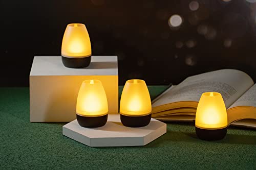 Northpoint LED Akku Lounge Lights 4er-Set mit Touchsensor Kabellos für Innen und Außen RGBW Flackereffekt mit Ladestation ca. 7 cm hoch (Schwarz Matt) Northpoint LED Akku Lounge Lights 4er-Set mit Touchsensor Kabellos für Innen und Außen RGBW Flackereffekt mit Ladestation ca. 7 cm hoch (Schwarz Matt)