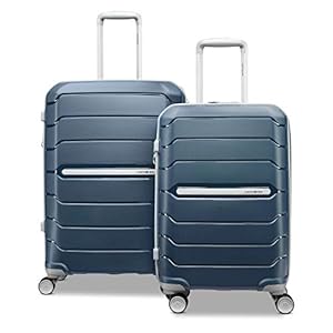 Samsonite Freeform Hardside Expandable with Double Spinner Wheels, Navy, 2-Piece Set (21/28)