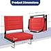 Maeytau Stadium Seats for Bleachers with Back Support, Portable Bleacher Seats with Thick Padded Cushion and Shoulder Strap, Wide Stadium Seat Chair Includes Hooks, Cup Holder and Side Pocket
