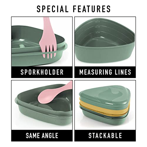 Light My Fire Camping Mess Kit - 6 Pcs Mess Kit For Camping 1 Person - Reusable Camping Plates And Utensils - Bpa Free Lunch Box To Go With Cutlery - Camping Dishes/Hiking Mess Kit/Bento Box #TOP3