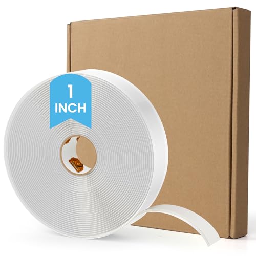 TAPEBEAR Butyl Tape 1 Inch x 30 Ft White, 1/8 in Thick Plumbers Putty Tape RV Sealant Window Sealing Leak Proof Double Sided Butyl Caulking for Boat Sealing, EDPM, Automotive, Camper