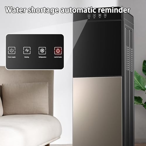 Distributeur d'eau pratique 3 en 1 avec porte-gobelet – Fontaine d'eau chaude et froide à chargement par le bas pour la maison, le bureau, le café et le thé – Solution élégante de 18 litres