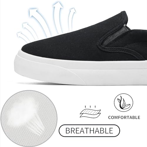 Women's Slip on Sneakers Womens Loafers Classic Canvas Leisure Vintage Flat Fashion Comfortable Elastic Sneakers3