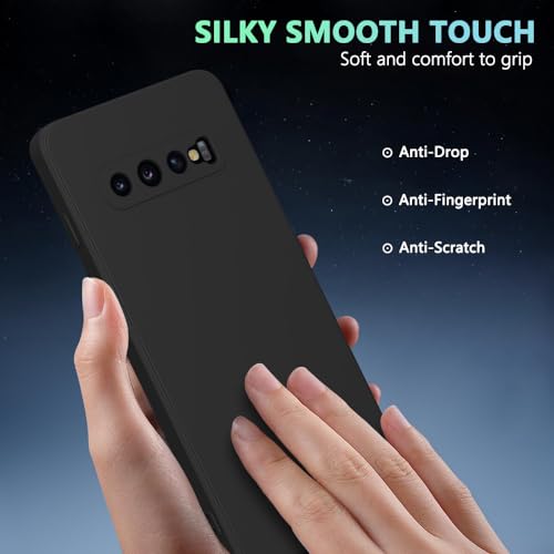 Image of for Samsung Galaxy S10 Plus Case Black, Scratch Resistant with Soft Touch, Slim Thin Phone Cover for Samsung Galaxy S10 Plus