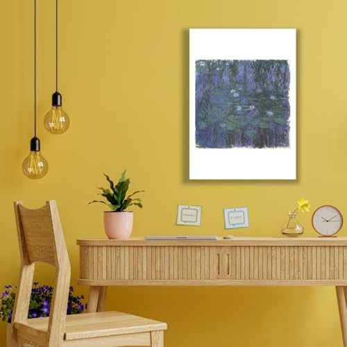 Impression d'archivage Claude Monet Nénuphars bleus format moyen mat