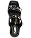 KARL LAGERFELD Paris Women's Carsen Double Band Espadrille Wedge Sandal, Black, 8