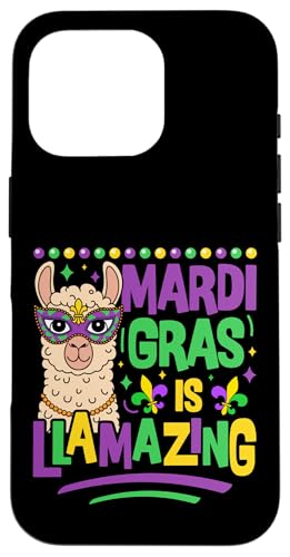 Carcasa para iPhone 16 Pro Mardi Gras es Llamazing