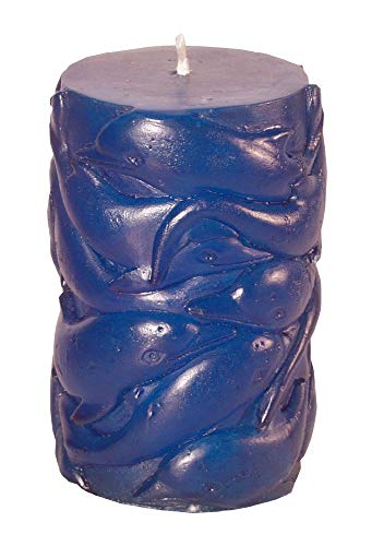 '' Bougie dauphin bleu parraffin 12 cm