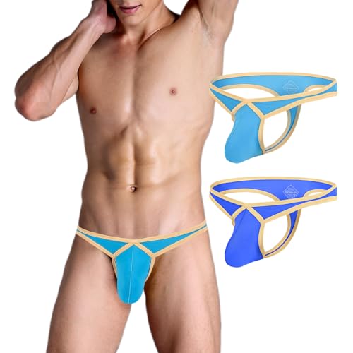 Mens Thongs Low Rise G String Sexy Underwear for Men T Back Under Panties