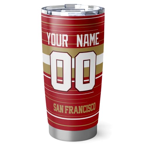 Image of San Francisco Tumbler 20oz Travel Mug Gifts Custom Name Number