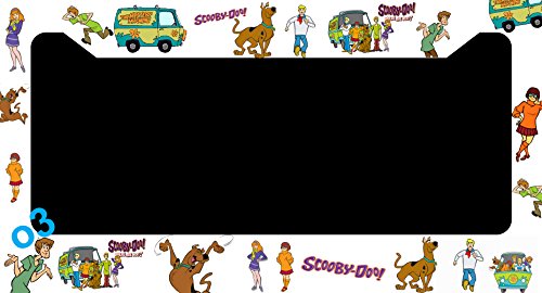 Scooby Doo Shaggy Velma Fred Daphine Comic Strip Collage License Plate Frame Alumminum Car Auto (A)