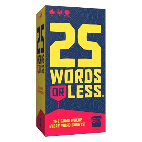 25 Words or Less Board Game, Figure Out the Secret Words Before Time Runs Out, 300 Cards, Timer & Countdown Board Included, Fast-Paced Party Game for Families & Adults,Fun for Game Nights & Gatherings