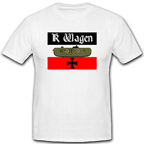 T-shirt K-Wagen Panzer Blanc pour Rassemblements d\'Histoire