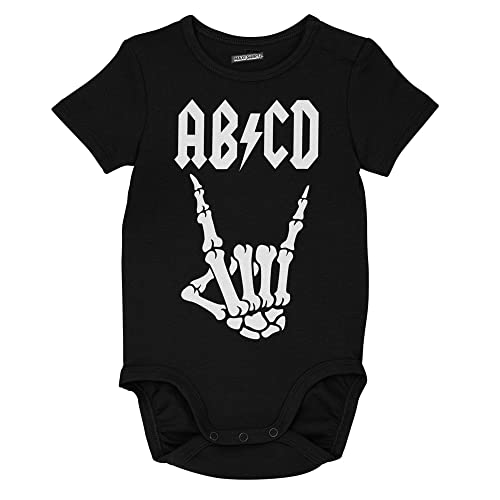 Body pour bébé Rock, ABCD, idée cadeau drôle, imprimé en France (6/12 mois)