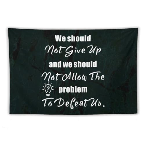 Tapiz para colgar en la pared Yelolyio con frase motivacional en inglés para decoración