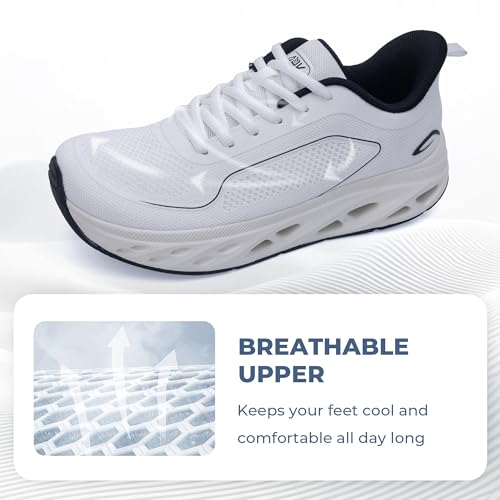 Women's Wide Walking Sneakers Arch Support Shoes for Plantar Fasciitis by AHUSIR - Used condition - Image 5