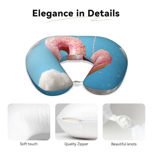 Almohada de espuma viscoelástica para viaje cuello miniatura 2