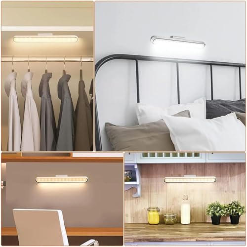 Image of GRAVIN Desk Light LED Light Eye-Caring Reading Light USB Rechargeable Adjustable Angle Stepless Dimming Magnetic Suitable for Bedroom Bed Cupboard Closet Wall Hanging Car. 1 Pack