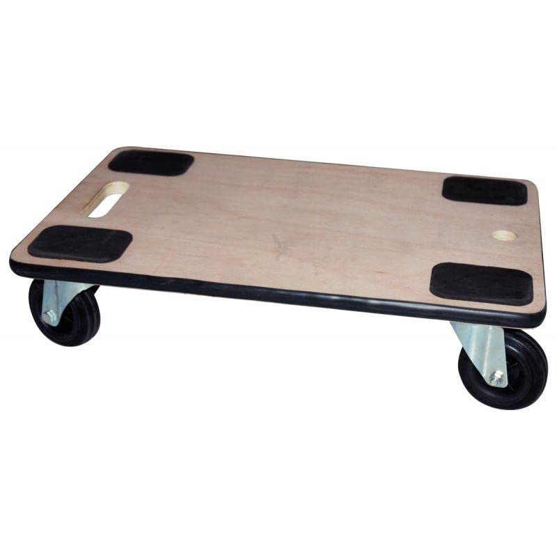 Plateau roulant 300 kg en bois robuste WONDAY 600x400mm