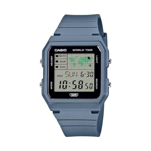 Image of Casio Pop LF-30W Series | Digital Watch | Blue | World Map Display | Bio-Based Resin Band | LED Light | Stopwatch | Countdown Timer | World Time | Multi Alarms | Water Resistant | 3 Year Battery