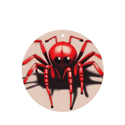 Hojas perfumadas para auto con diseño de araña roja miniatura 1
