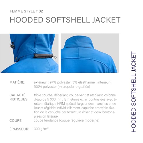 Veste à capuche softshell femmes idéale pour le travail extérieur - 3