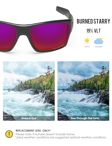 Image of BLAZERBUCK Anti-salt Polarized Replacement Lenses for Oakley Turbine OO9263 Sunglass