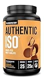 Jacked Factory Authentic ISO Grass Fed Whey Protein Isolate Powder - Low Carb, Non-GMO Muscle Building Protein w/No Fillers, Post Workout Recovery, Chocolate Peanut Butter - 25 Servings