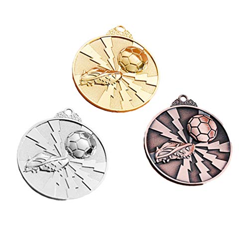 NUOBESTY Gouden Zilveren Bronzen Award Medailles Sport Voetbal Medaille Award Voetbal Winnaar Medailles 1e 2e 3e Plaatsen Prijzen voor Evenementen Olympische Marathon Wedstrijden - Image 6