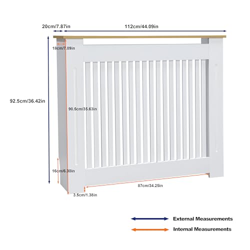 Cache-radiateur FATIVO avec étagère supérieure pour optimiser l'espace