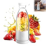 Portable Blender, Mini Blender for Juice, Juice Shakes, Smoothie, 3500ml Portable Juicer Blender Bottle, Rechargeable Battery, For Home Sports Outdoors Travel (white) - Image 1