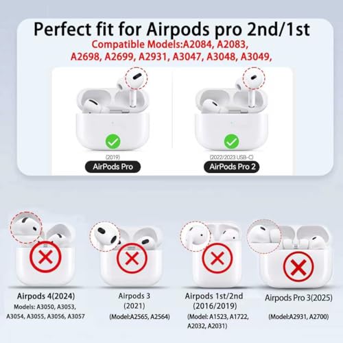 Image of Football PU Leather Case for Apple AirPods Pro 2nd Gen, Compatible with AirPods Pro 1st Gen, Protective Cover with Keychain, Wireless Charging, Brown