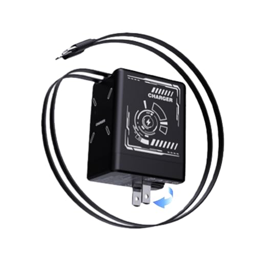 Charger Comparison Table, Upgraded 2 in 1 Fast Charger 120w，Retractable